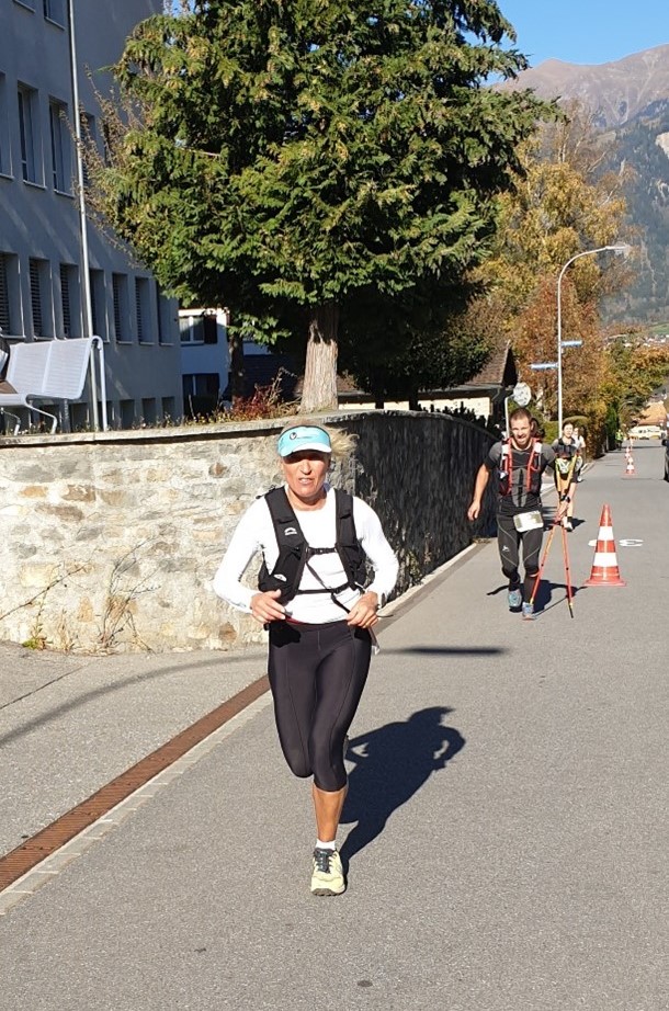 Bald hat Anita den ersten Lauf beendet.